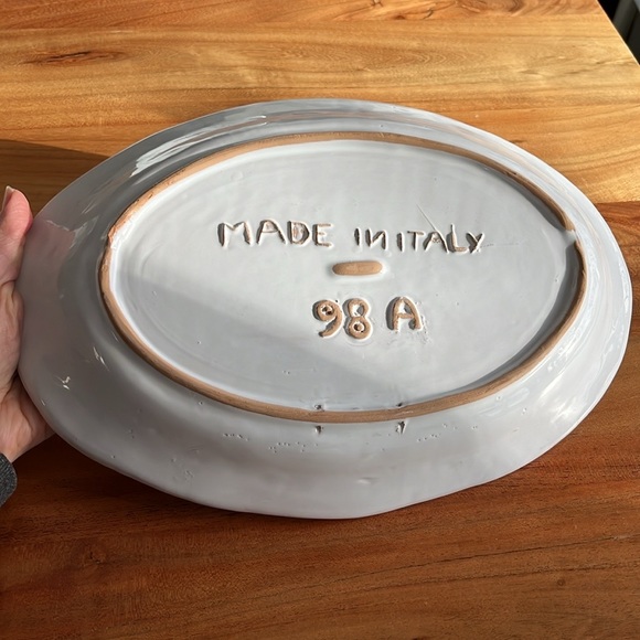 Collectable Nino Parrucca Oval Ceramic Platter - Picture 10 of 10